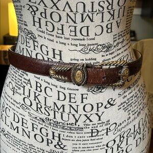 Brighton Museum Collection Vintage Leather Belt Sz Small